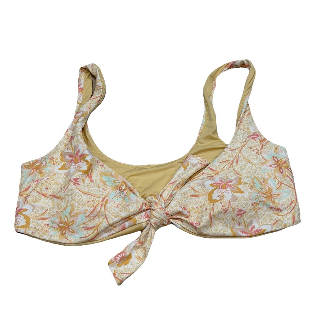 NWT $55 O'Neill [ X-Large ] Sydney Mavericks Bikini Top in Straw Yellow #5453‎